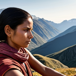Image Prompt 1: Serene Empowerment in the Mountains**