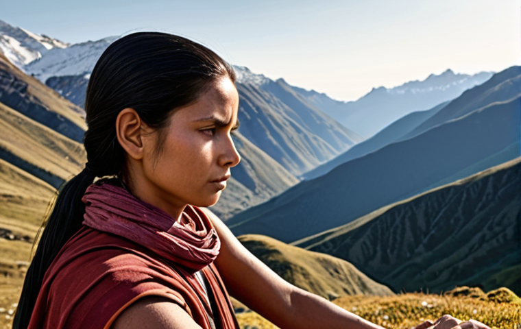 Image Prompt 1: Serene Empowerment in the Mountains**